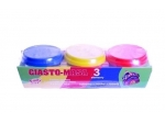 CIASTO-MASA 3 SŁOICZKI, CIASTOLINA, MASA PLASTYCZNA, MODELINA, PLASTELINA