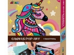 ZESTAW KREATYWNY AVENIR PŁÓTNO POP ART JEDNOROŻEC CH191344