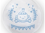 BALON 45 CM CHŁOPIEC BABY SHOWER NIEBIESKI TUBAN TB3698