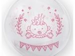 BALON 45 CM DZIEWCZYNKA BABY SHOWER RÓŻOWY TUBAN TB3699