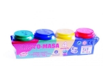 CIASTO-MASA 4 SŁOICZKI, CIASTOLINA, MASA PLASTYCZNA, PLASTELINA, MODELINA